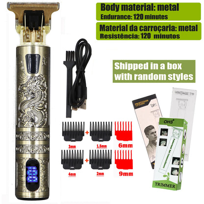 T9 Cordless Hair Trimmer & Shaver (Electric Barber Razor)