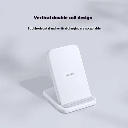 Xiaomi Mi 30W Vertical Wireless Charger | Fast Charging Stand for Mi/Redmi & iPhone