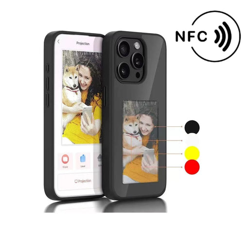 NFC E-Ink Screen Phone Case for iPhone 13-15 Pro Max (Custom Photo)