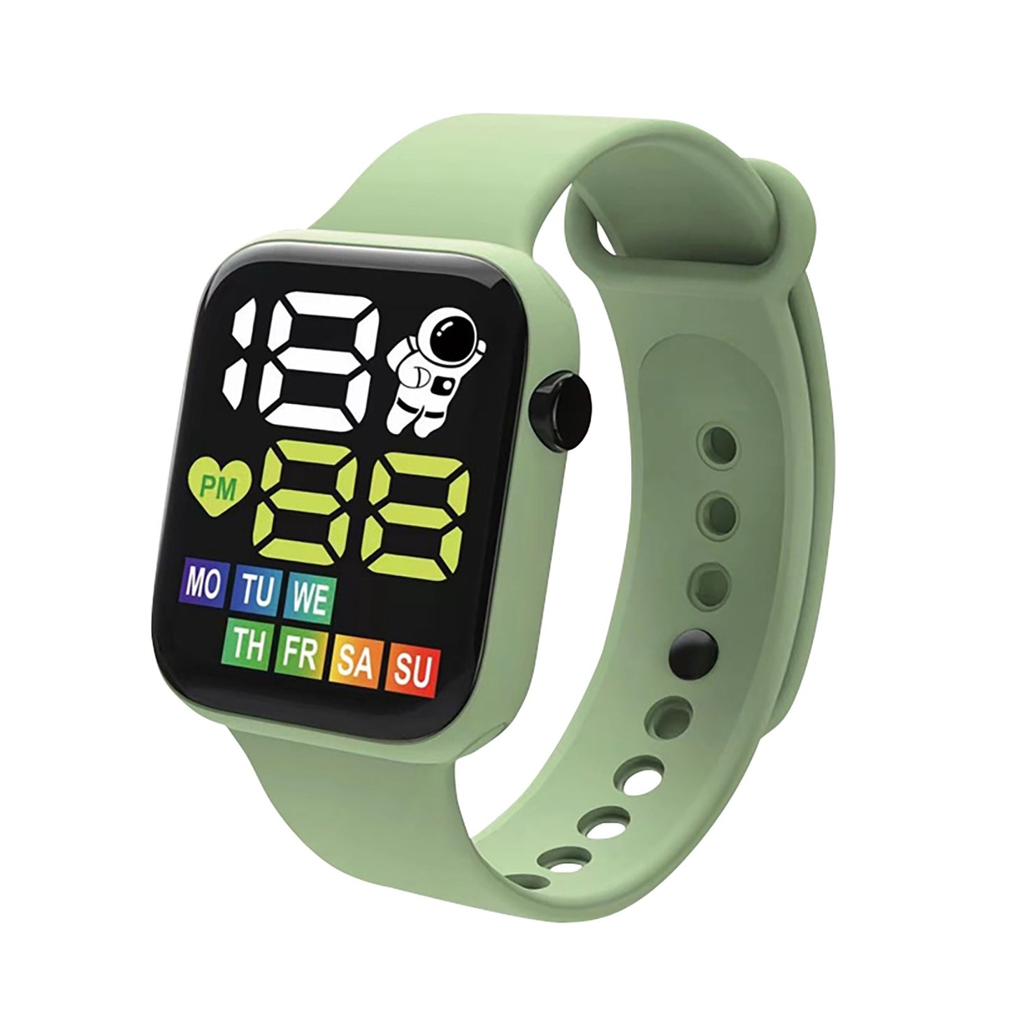 Waterproof LED Digital Sports Watch for Kids (Silicone Strap)