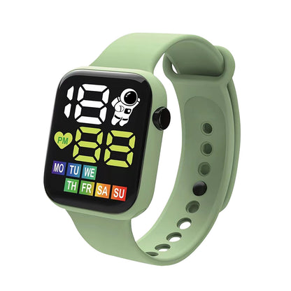 Waterproof LED Digital Sports Watch for Kids (Silicone Strap)