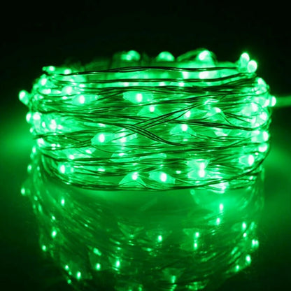 Battery-Powered LED Fairy String Lights (Copper Wire)