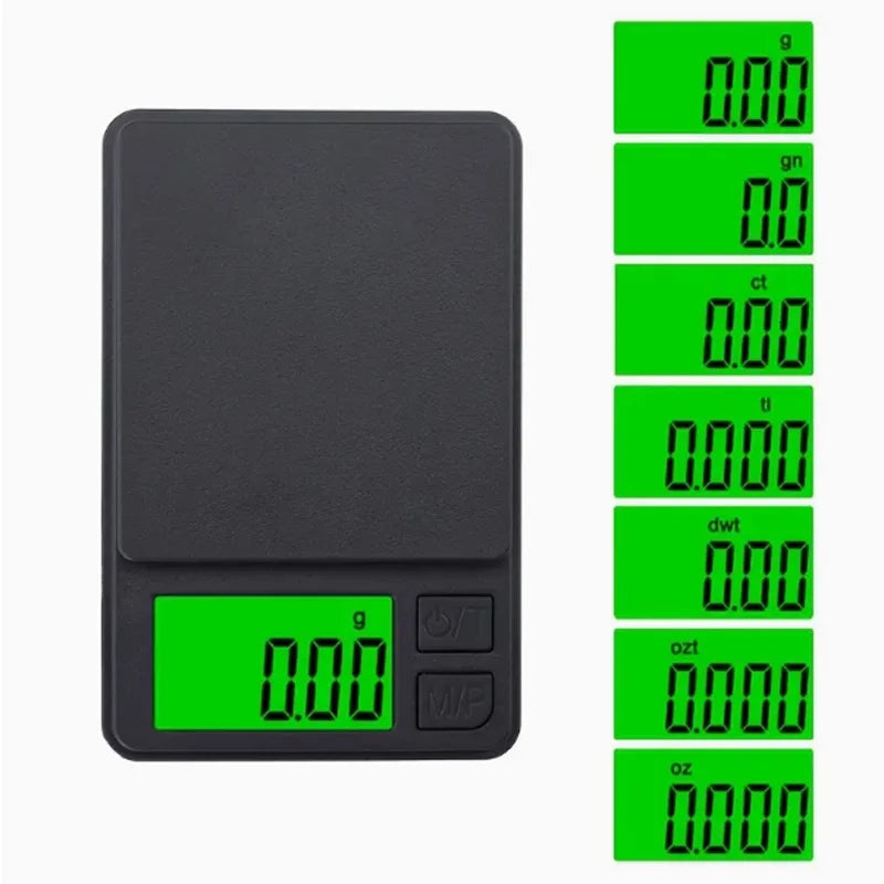 Digital Pocket Scale (1000g x 0.1g) - Precision & Backlit LCD