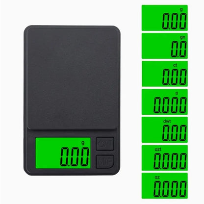 Digital Pocket Scale (1000g x 0.1g) - Precision & Backlit LCD