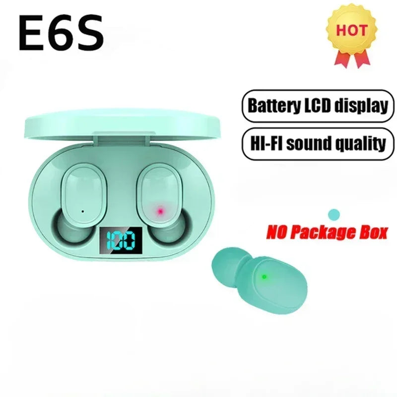E6S TWS Wireless Bluetooth Earbuds w/ Mic (Noise Cancelling)