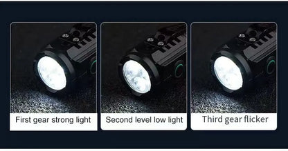 Rechargeable Multi-functional LED Flashlight (Strong Light & Long Range)