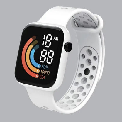 LED Digital Sport Watch (Waterproof / Silicone Strap)