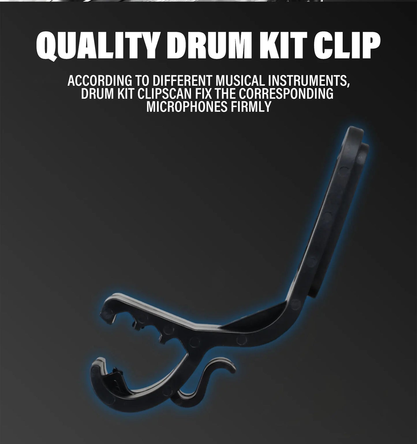 Cardioid Wired Drum Microphone with Clip Mount