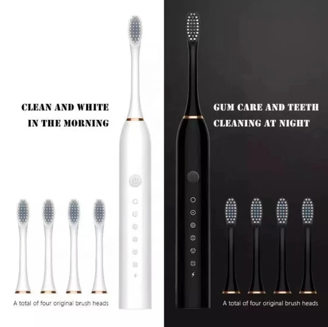 Sonic Electric Toothbrush (6 Modes, USB Rechargeable, IPX7 Waterproof)