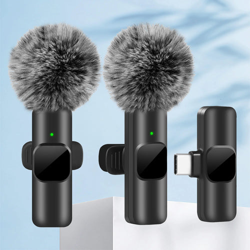 Mini Wireless Lavalier Microphone for Phone/Laptop (Live Recording)