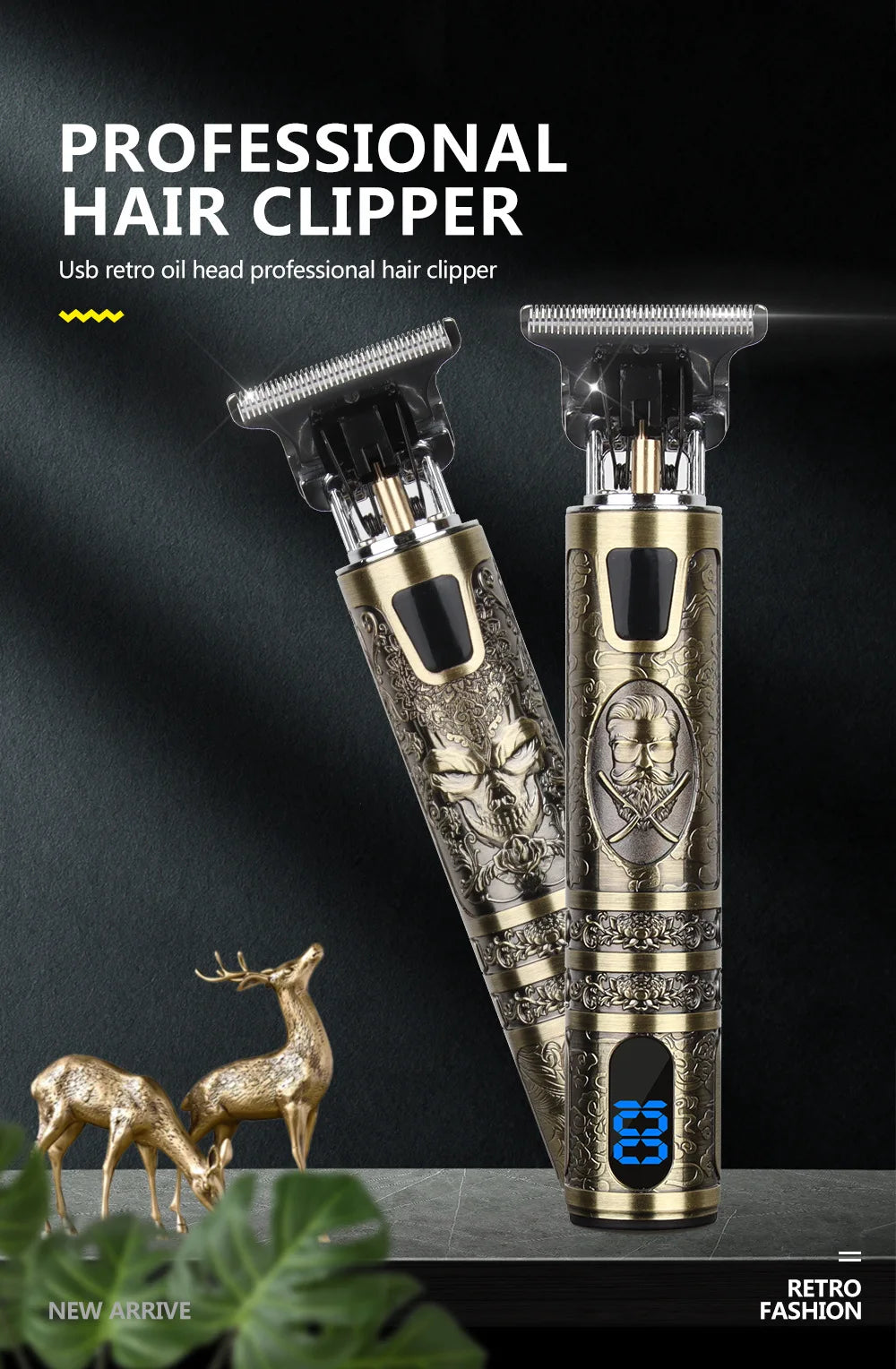 T9 LCD Precision Hair Trimmer and Clipper for Men