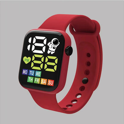 Waterproof LED Digital Sports Watch for Kids (Silicone Strap)