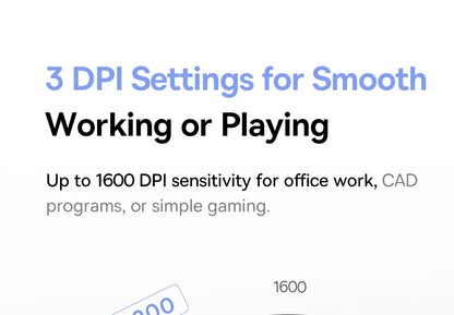 BASEUS Wireless Bluetooth 5.3 Mouse | Ergonomic, 7 Silent Buttons for PC/Laptop