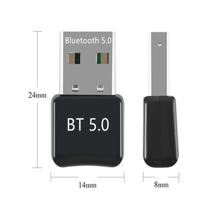 Bluetooth 5.0 USB Adapter & Receiver | High Speed Wireless Dongle for PC