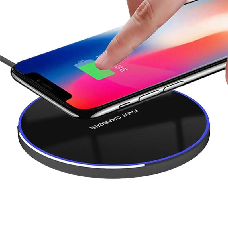 15W Max Wireless Fast Charger Pad | Safe, High-Speed Charging for Phones