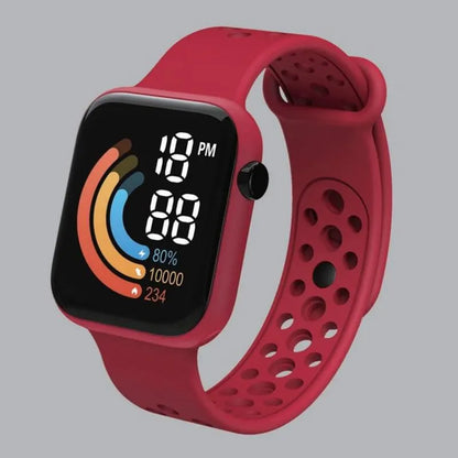 LED Digital Sport Watch (Waterproof / Silicone Strap)