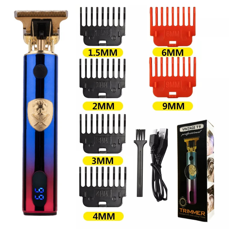 T9 LCD Precision Hair Trimmer and Clipper for Men