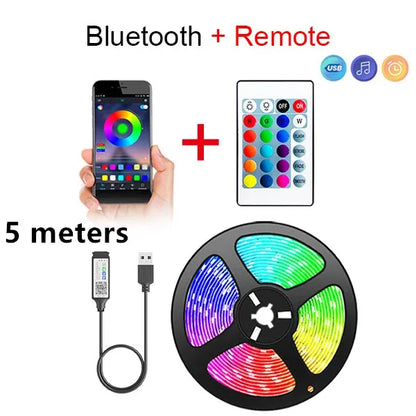 Smart Bluetooth LED Strip Lights 5050 RGB (APP/Remote Control)