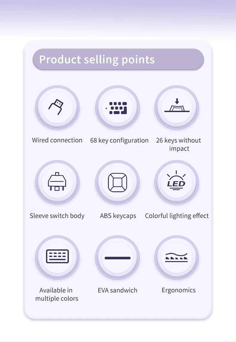 AJAZZ AK680 Mechanical Gaming Keyboard (Hot Swap / Wireless)