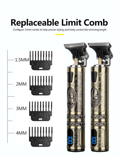 T9 LCD Precision Hair Trimmer and Clipper for Men