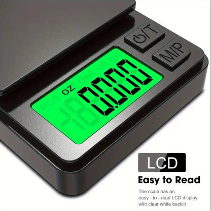 Digital Pocket Scale (1000g x 0.1g) - Precision & Backlit LCD