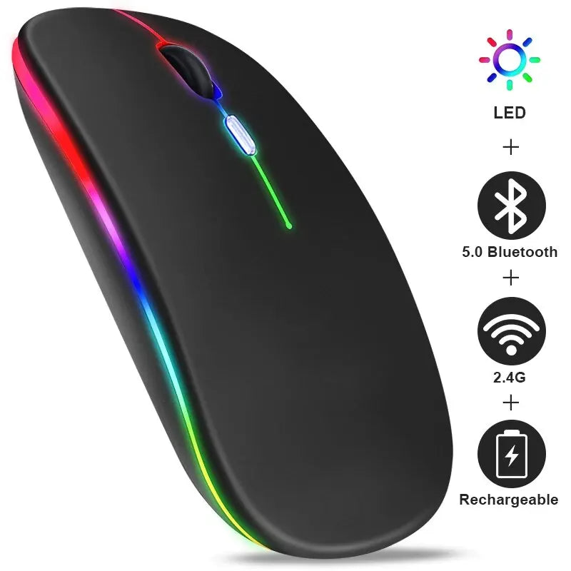 Rechargeable RGB Wireless Gaming Mouse (Ergonomic, 3600 DPI)