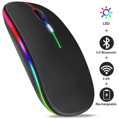 Rechargeable RGB Wireless Gaming Mouse (Ergonomic, 3600 DPI)