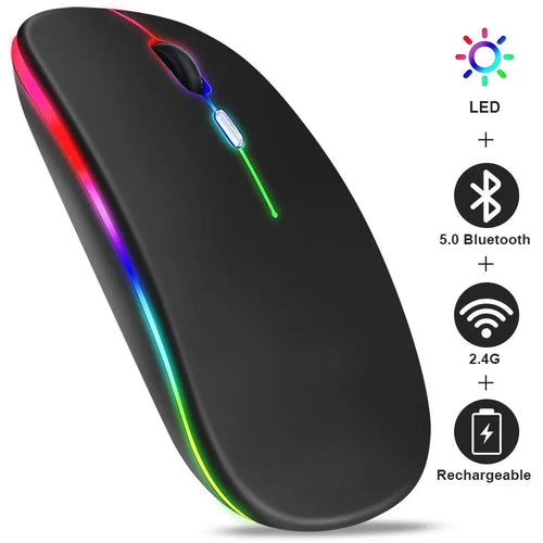 Rechargeable RGB Wireless Gaming Mouse (Ergonomic, 3600 DPI)