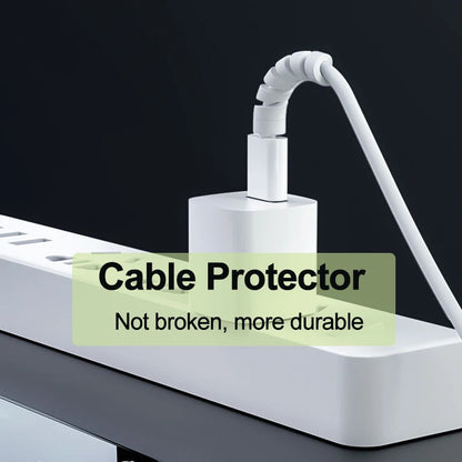 10pcs Silicone Cable Protectors | Spiral Cord Savers for USB Charger Cables