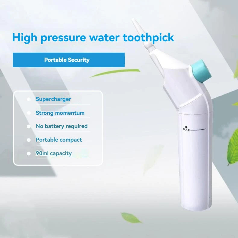 Portable High-Pressure Manual Oral Irrigator (Water Flosser)