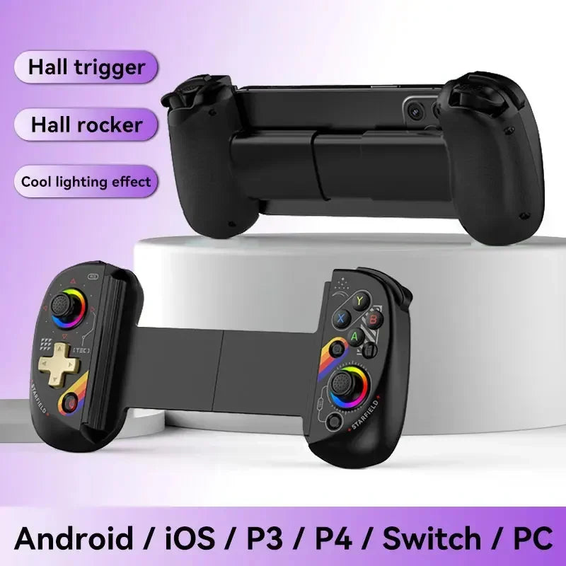 D9 Wireless Dual Hall Game Controller | Phone, Tablet, PC, Switch, PS3/PS4