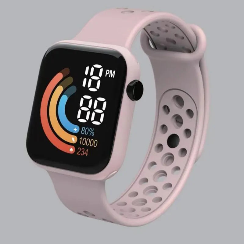 LED Digital Sport Watch (Waterproof / Silicone Strap)