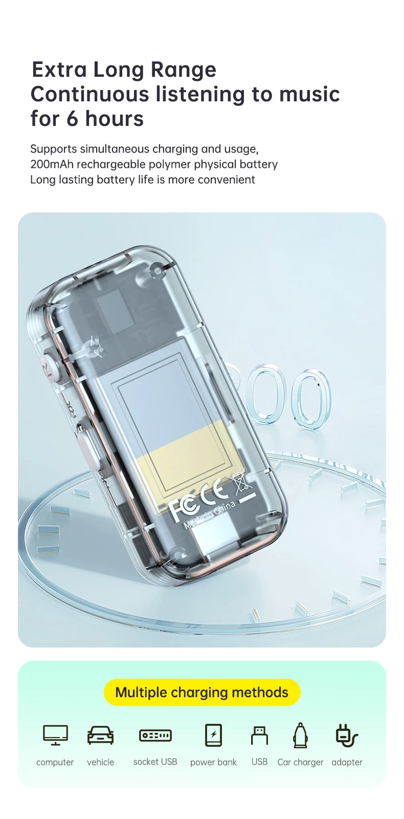 4-in-1 Bluetooth 5.4 Audio Transmitter & Receiver (3.5mm/TF)