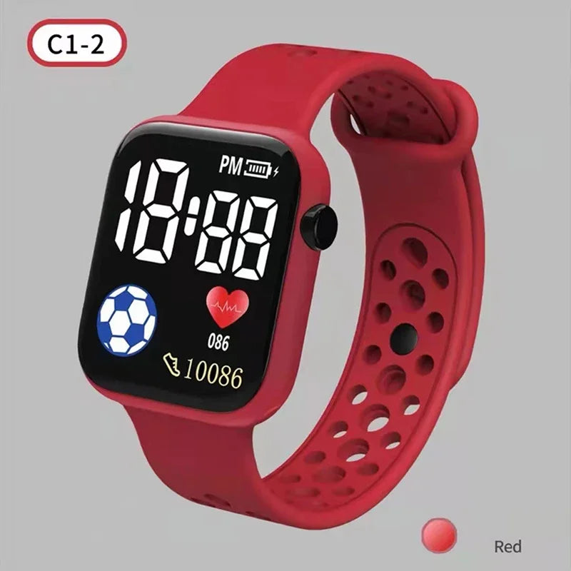 Digital LED Watch | Silicone Strap Electronic Wristwatch