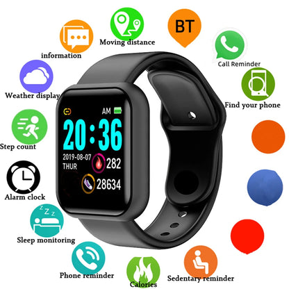 Unisex Smartwatch & Fitness Tracker for Android/iOS (Message Sync)
