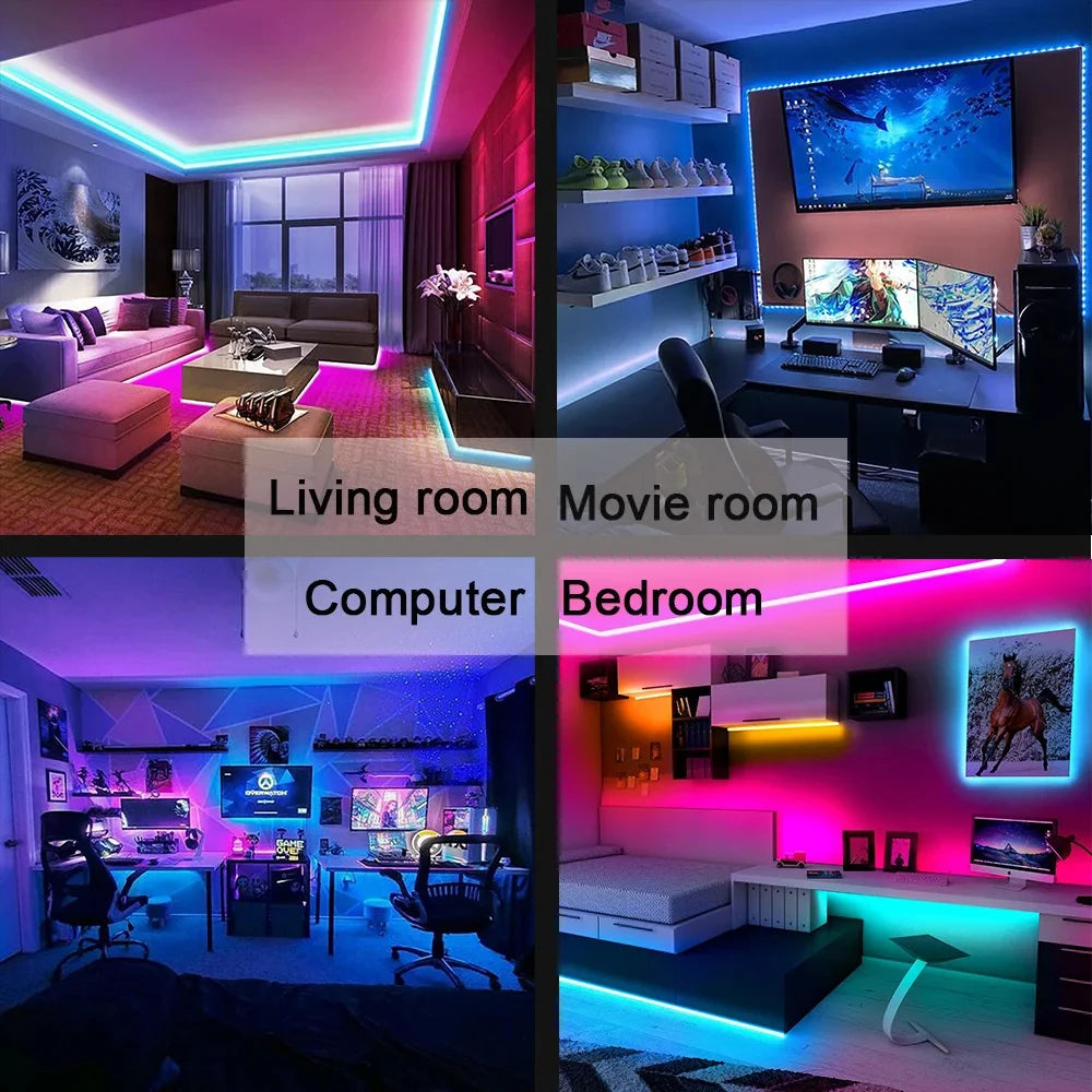 Smart Bluetooth LED Strip Lights 5050 RGB (APP/Remote Control)