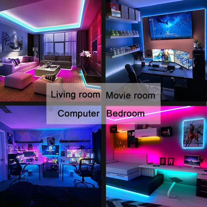 Smart Bluetooth LED Strip Lights 5050 RGB (APP/Remote Control)