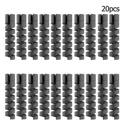 10pcs Silicone Cable Protectors | Spiral Cord Savers for USB Charger Cables