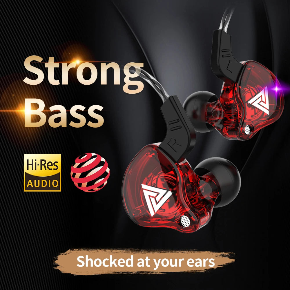 QKZ AK6 HiFi In-Ear Monitor Earbuds with Mic
