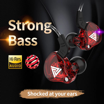 QKZ AK6 HiFi In-Ear Monitor Earbuds with Mic