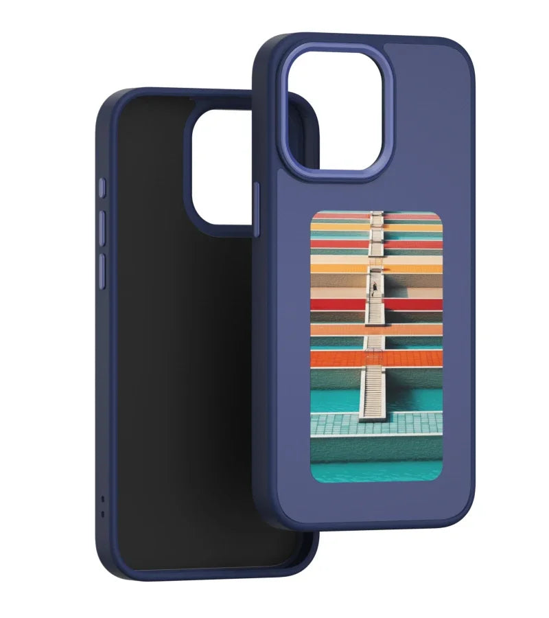 NFC E-Ink Screen Phone Case for iPhone 13-15 Pro Max (Custom Photo)