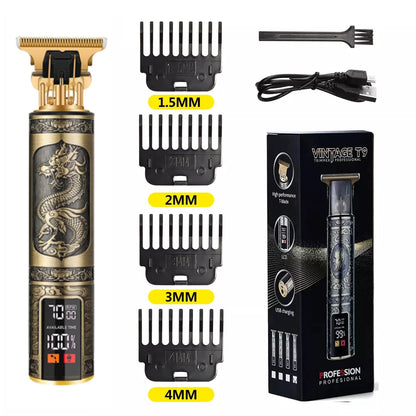T9 LCD Precision Hair Trimmer and Clipper for Men