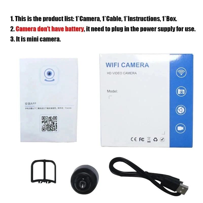 X5 Mini 1080P Wireless Surveillance Camera w/ Night Vision