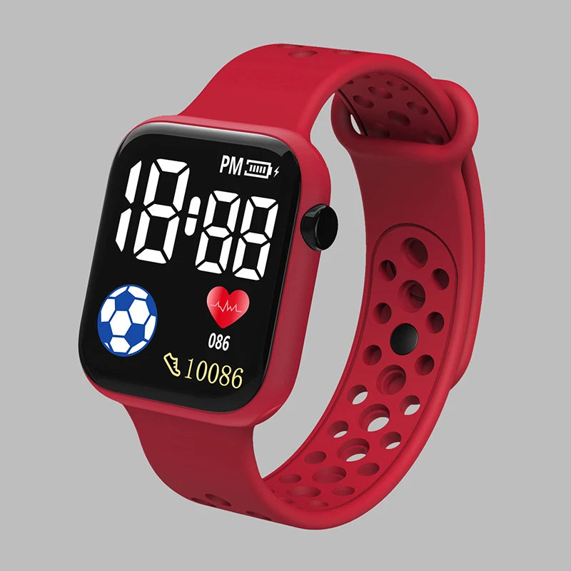 Digital LED Watch | Silicone Strap Electronic Wristwatch
