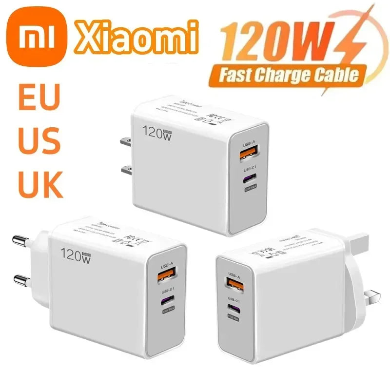 Original Xiaomi 120W PD Super Fast USB-C Charger Adapter