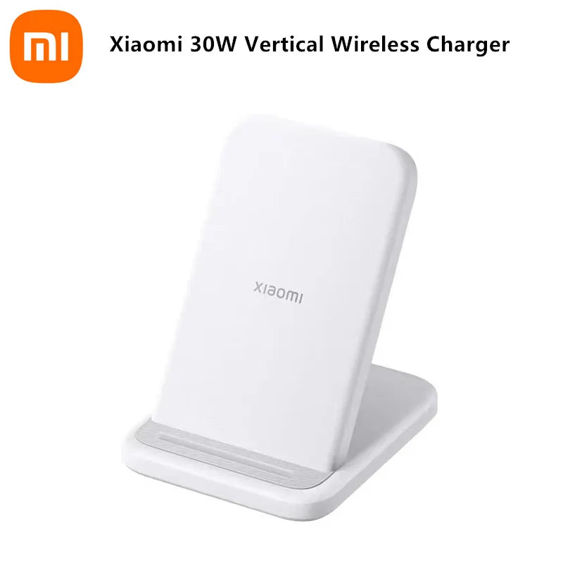 Xiaomi Mi 30W Vertical Wireless Charger | Fast Charging Stand for Mi/Redmi & iPhone