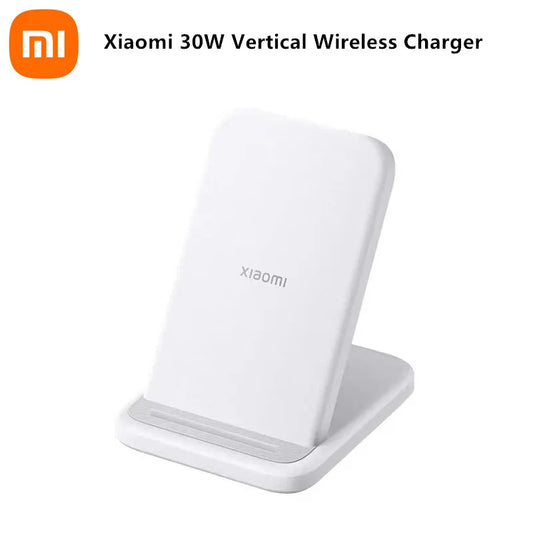 Xiaomi Mi 30W Vertical Wireless Charger | Fast Charging Stand for Mi/Redmi & iPhone