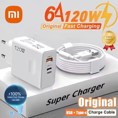 Original Xiaomi 120W PD Super Fast USB-C Charger Adapter