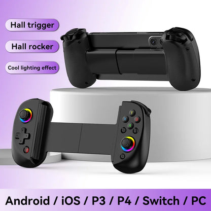 D9 Wireless Dual Hall Game Controller | Phone, Tablet, PC, Switch, PS3/PS4