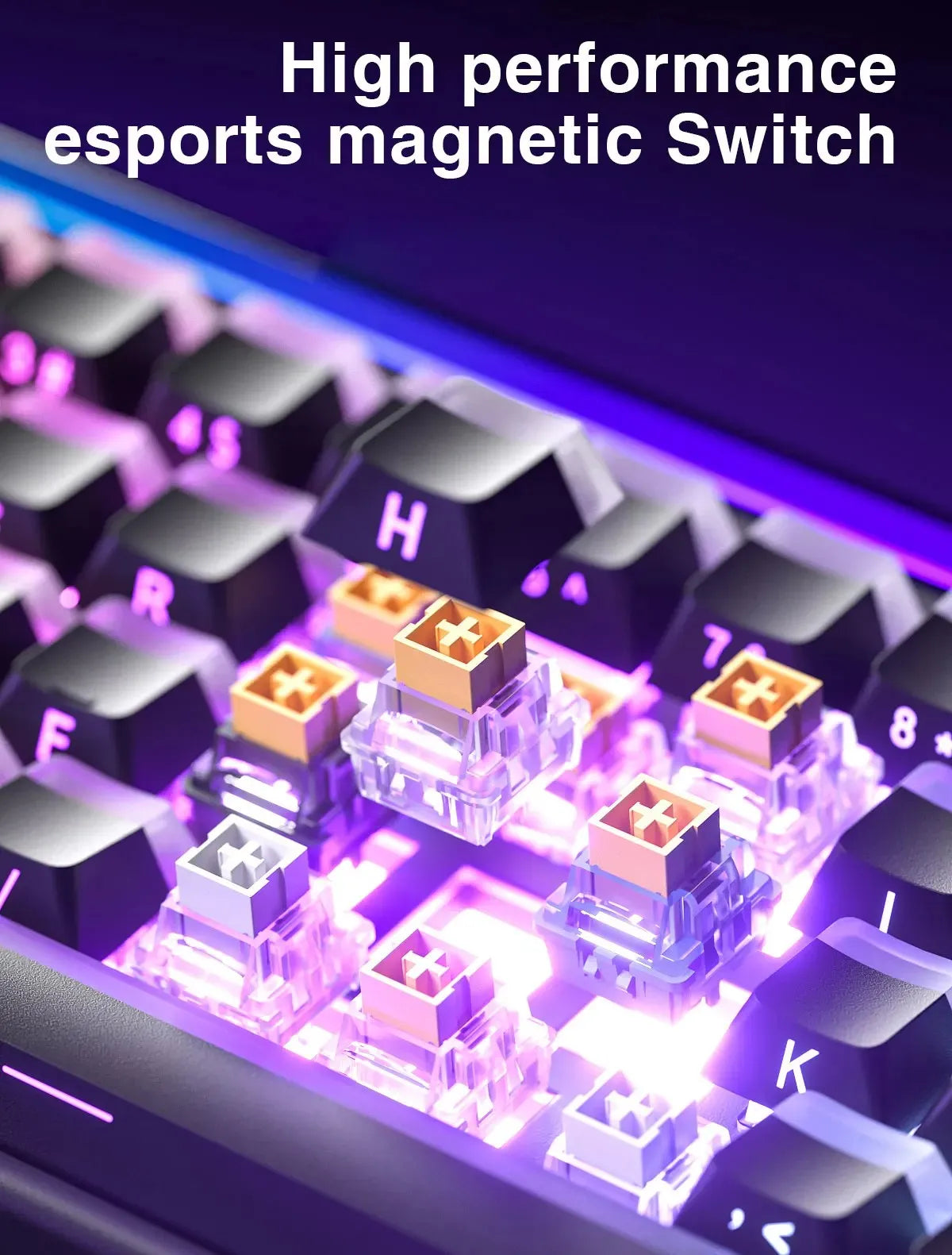 AULA HERO 68HE Customizable Mechanical Keyboard | RGB Backlit, Magnetic Switches